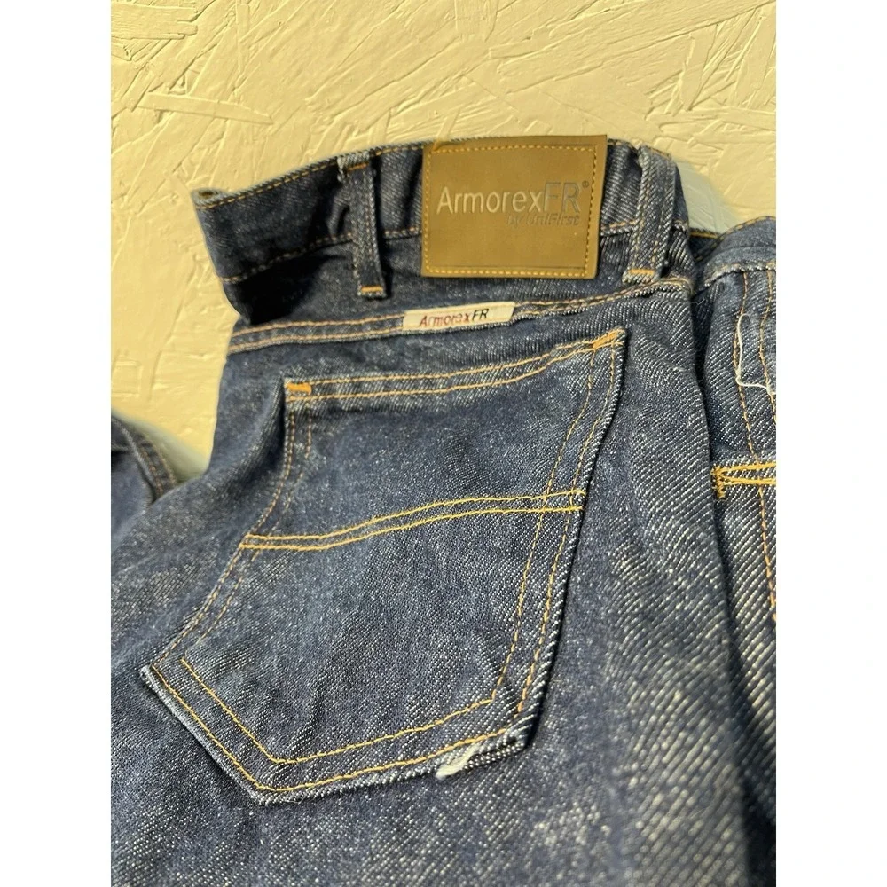 UniFirst Armorex FR Jeans Mens Flame Fire Resistant Blue Actual 38x30